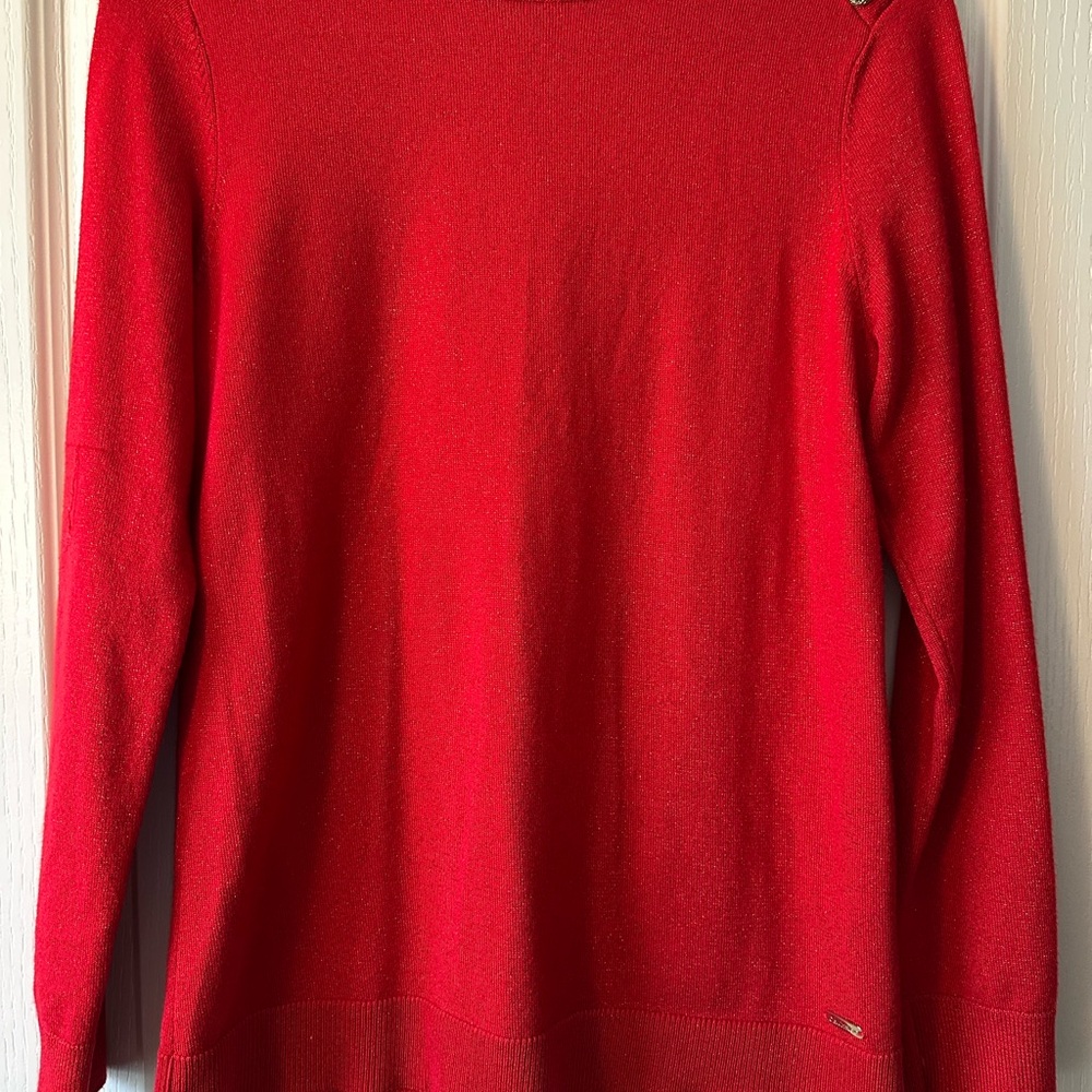 Bright Red Long Sleeve Sweater